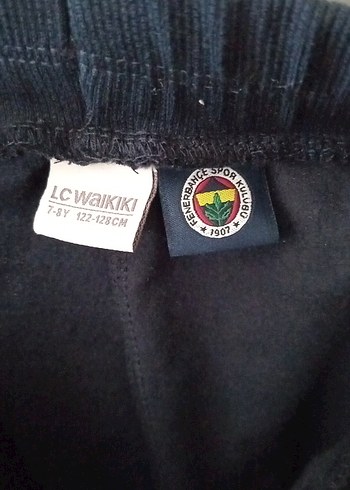 8 Yaş Beden sarı Renk Fenerbahçe Baskılı Erkek Çocuk Siyah Eşofman Altı