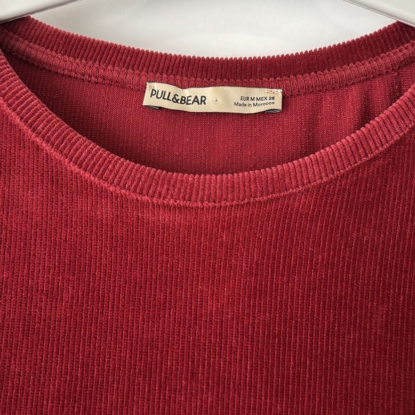 Bordo Kadın Kadife Uzun Kollu Elbise - Görsel 2