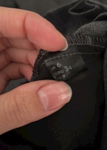 Gri Kemerli Kadın Kumaş Pantolon - Görsel 7