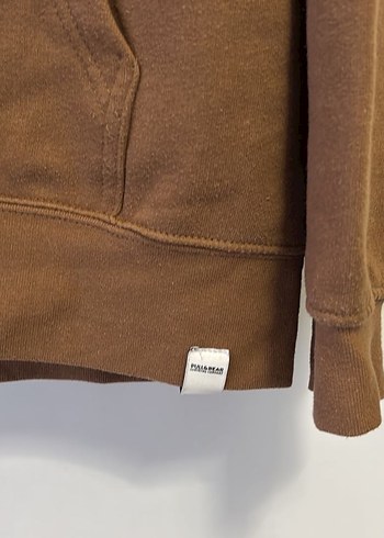 Kahverengi Kapüşonlu Salaş Sweatshirt - Görsel 2