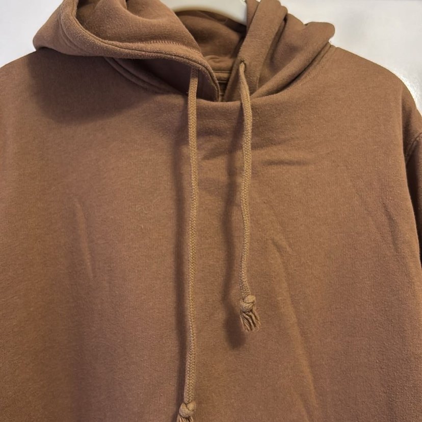 Kahverengi Kapüşonlu Salaş Sweatshirt - Görsel 3