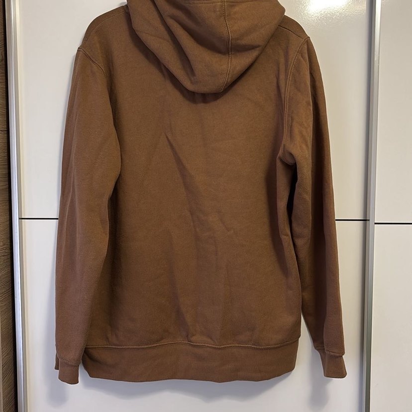 Kahverengi Kapüşonlu Salaş Sweatshirt - Görsel 4