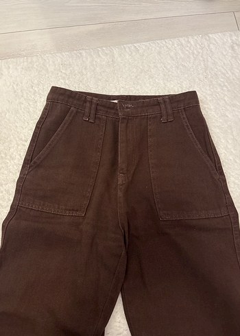 Kahverengi ispanyol paça jean - Görsel 4