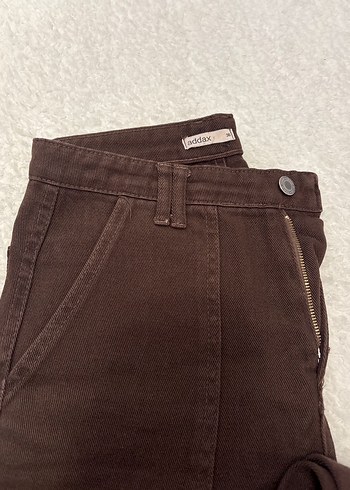 Kahverengi ispanyol paça jean - Görsel 3