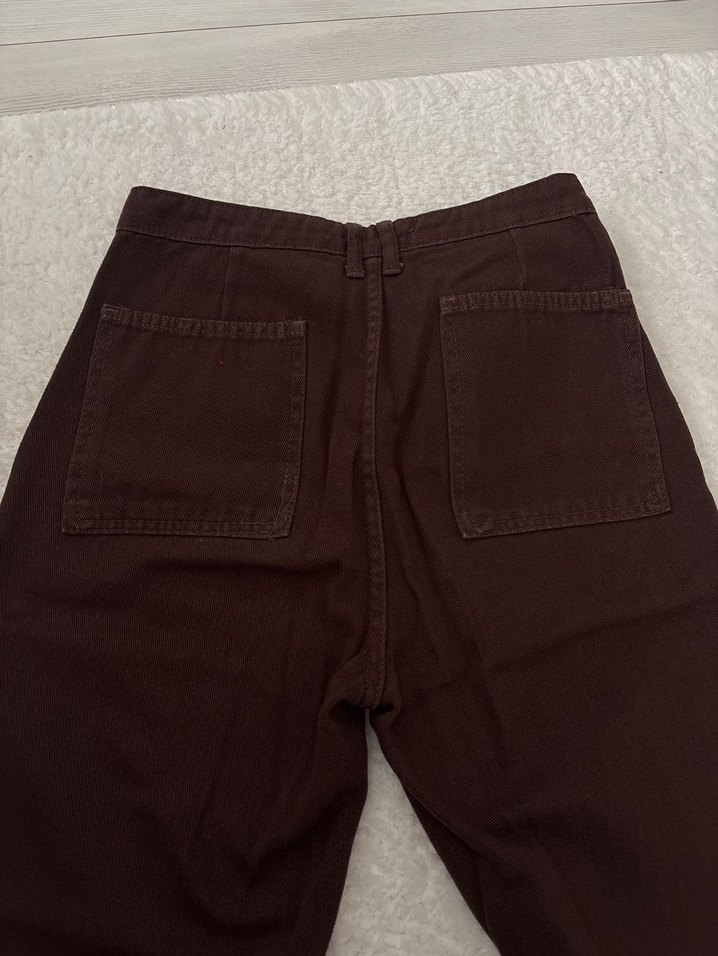 Kahverengi ispanyol paça jean - Görsel 5