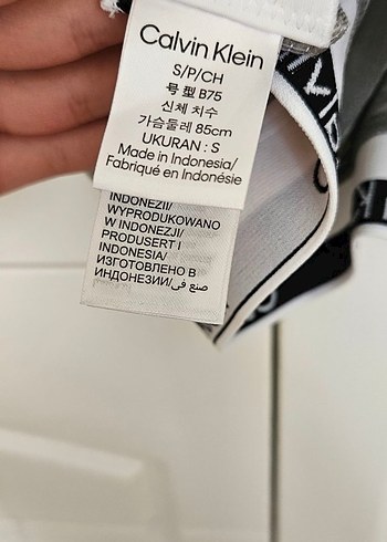 36 Beden Calvin Klein Gri Spor Sütyeni