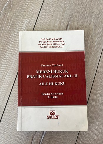 Medeni Hukuk Pratik Çalışmaları II - Aile Hukuku