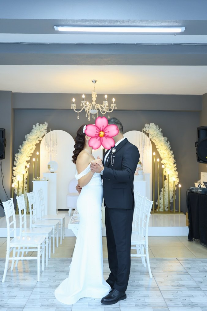 İnci detaylı Nişan Nikah Elbisesi - Görsel 2