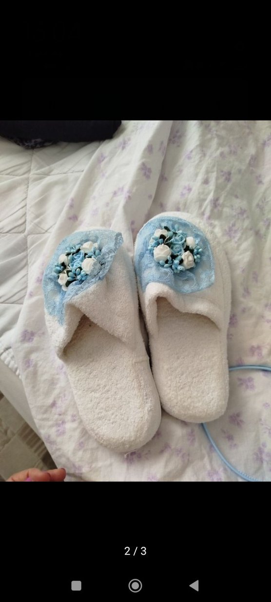 Mavi Dantel Nakışlı Bohem erkek Aksesuar Seti - Görsel 2