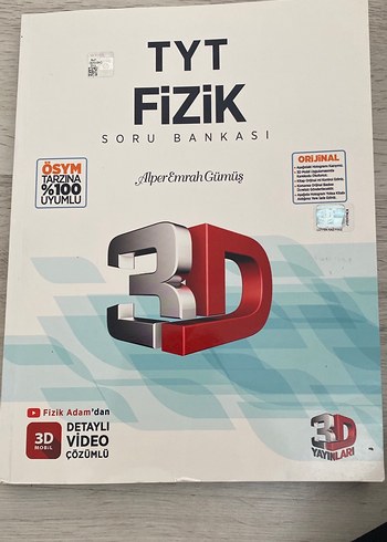 TYT Fizik 3D Soru Bankası - Alper Emrah Gümüş