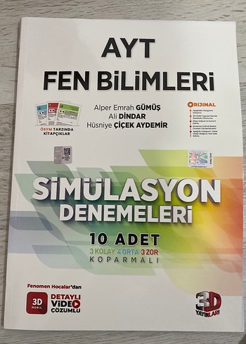 AYT Fen Bilimleri Simülasyon Denemeleri 10'lu