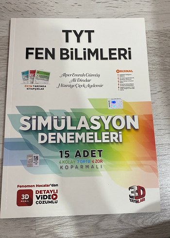 TYT Fen Bilimleri Simülasyon Denemeleri Kitabı