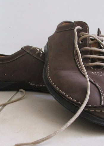 Gri Bağcıklı Kahverengi Erkek Günlük Ayakkabı - Görsel 2