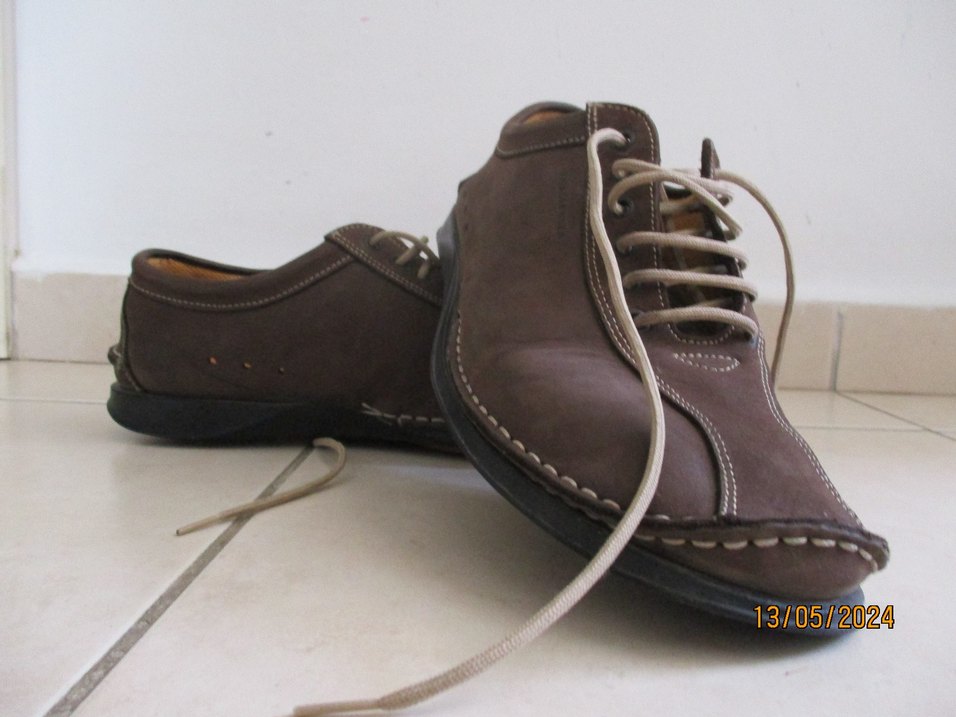 Gri Bağcıklı Kahverengi Erkek Günlük Ayakkabı - Görsel 2