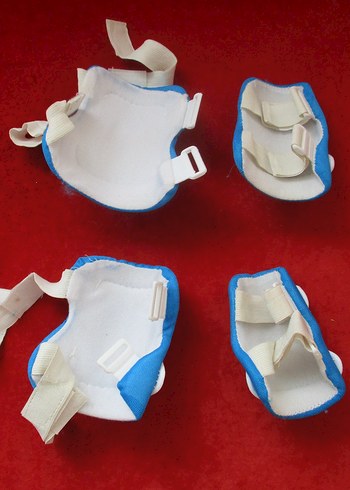 Mavi Biker Dizlikler Velcro Bantlı - Görsel 2