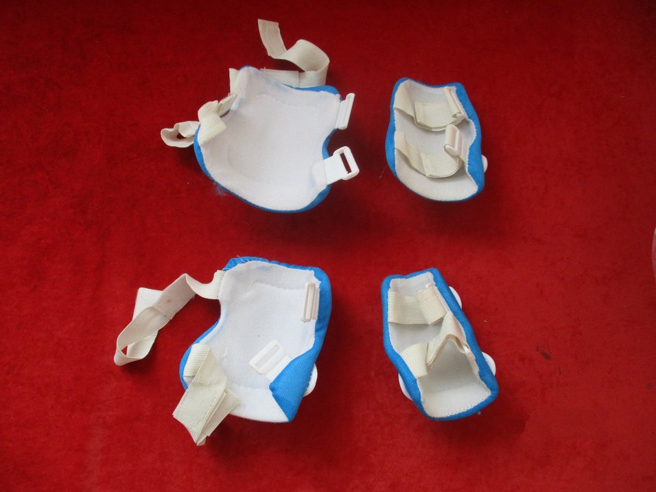 Mavi Biker Dizlikler Velcro Bantlı - Görsel 2