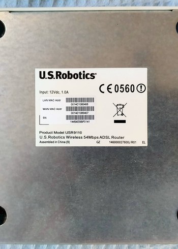 U.S.Robotics Kablosuz ADSL Router 54Mbps - Görsel 4