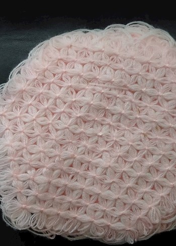 Pembe Örgü Banyo Lifi - Görsel 3