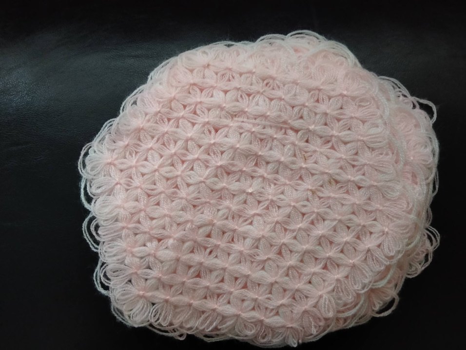 Pembe Örgü Banyo Lifi - Görsel 3