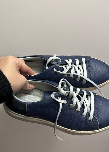 Mavi Bağcıklı Erkek Spor Ayakkabı - Görsel 2