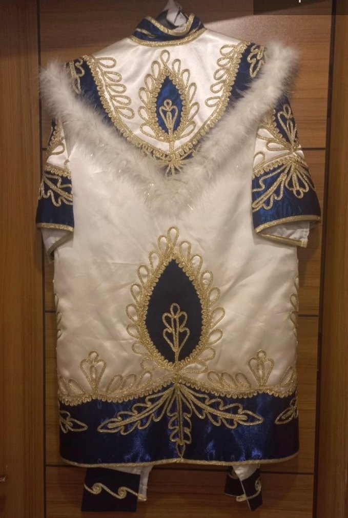 Parlak Beyaz Etnik Erkek Çocuk sünnet Kıyafeti - Görsel 2