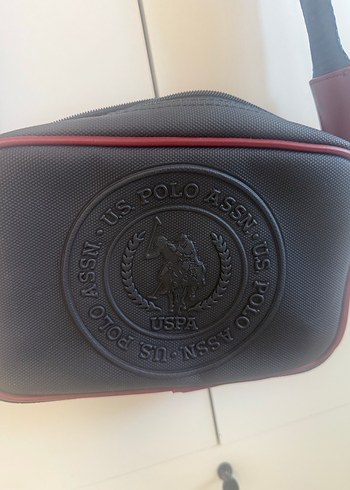  Beden siyah Renk USPA Orjinal Lacivert Baskılı Kadın Omuz Çantası