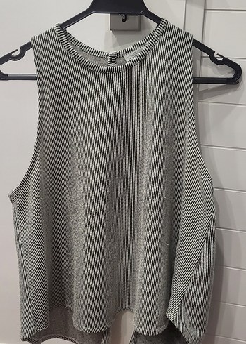 Gri Kolsuz Kadın bluz - Görsel 3