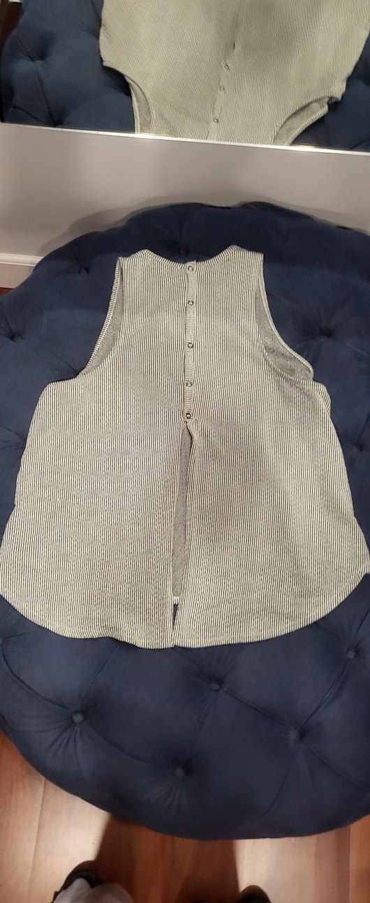 Gri Kolsuz Kadın bluz - Görsel 2