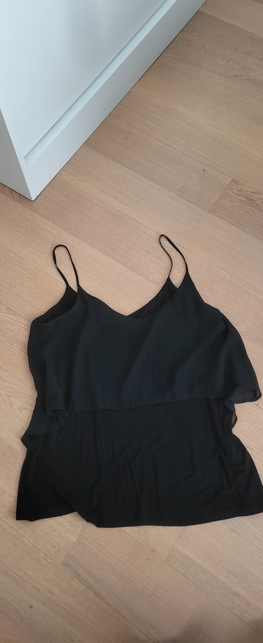 Siyah askılı Salaş Abiye Elbise - Görsel 3