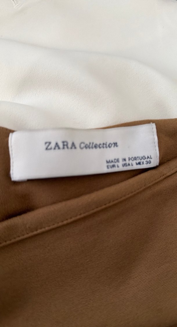 Kadın Koyu Bej Midi Kalem Etek - Görsel 5