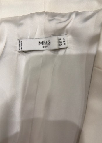 Düğmeli Beyaz Midi Kadın Yelek - Görsel 2