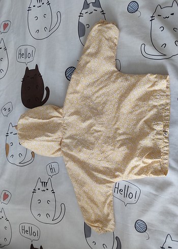 Zara Kız Çocuk Sarı Kapüşonlu Düğmeli Yağmurluk