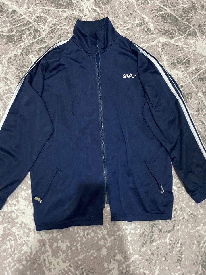 Mavi Fermuarlı Uzun Kollu Spor Ceket - Görsel 2