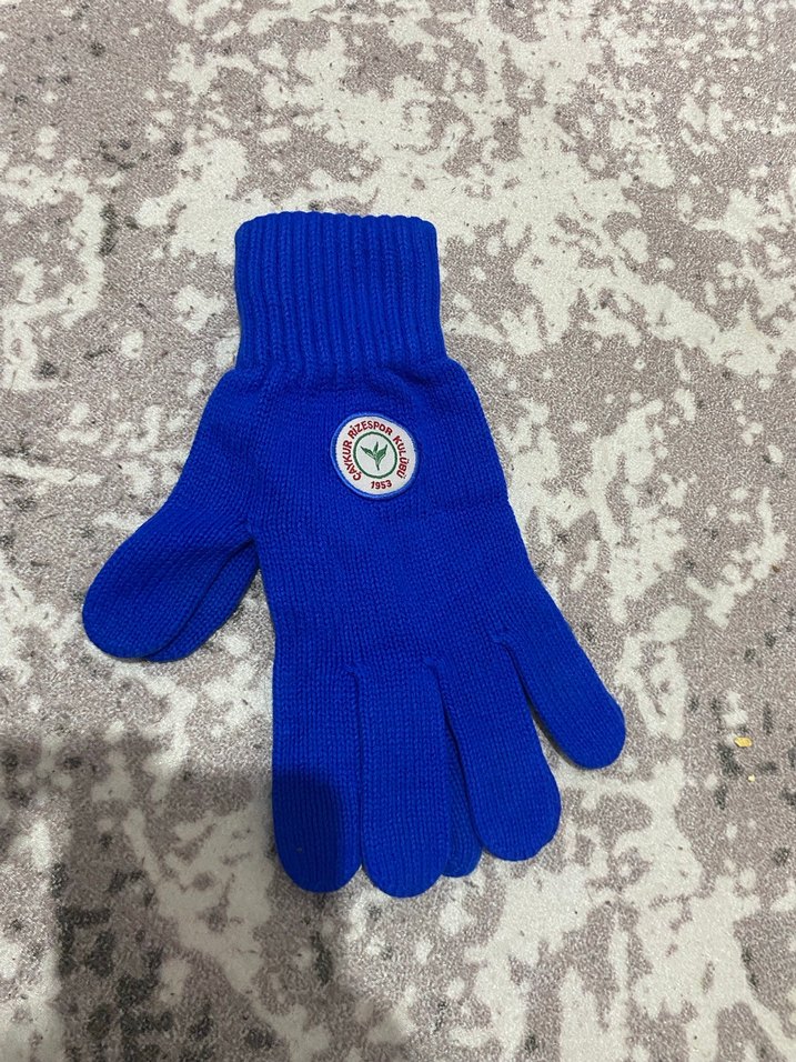 Nakışlı Mavi Erkek Eldiveni - Görsel 2