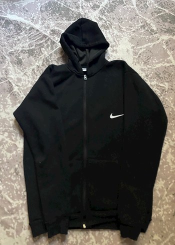 Siyah Kapüşonlu Fermuarlı Erkek Sweatshirt - Görsel 2