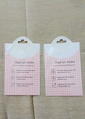 Beden Renk Nail Sticker 2'li