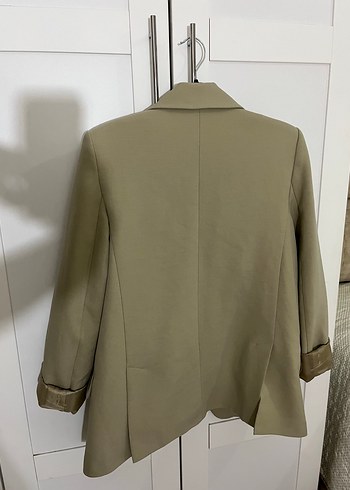 s Beden Bej Düğmeli Kadın Blazer Ceket