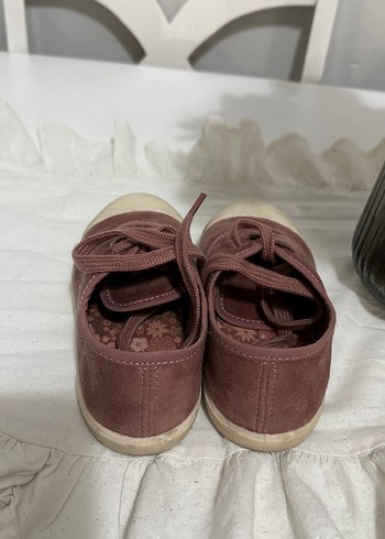 Zara Pembe Süet Kız Çocuk Spor Ayakkabı - Görsel 4