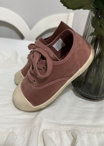 Zara Pembe Süet Kız Çocuk Spor Ayakkabı - Görsel 3