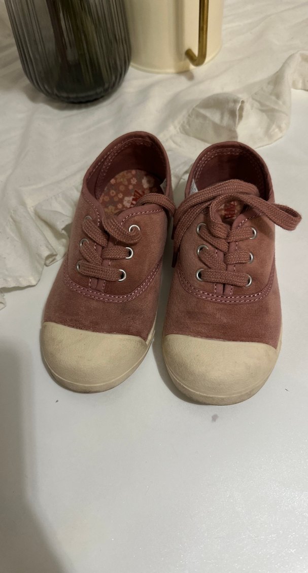 Zara Pembe Süet Kız Çocuk Spor Ayakkabı - Görsel 2