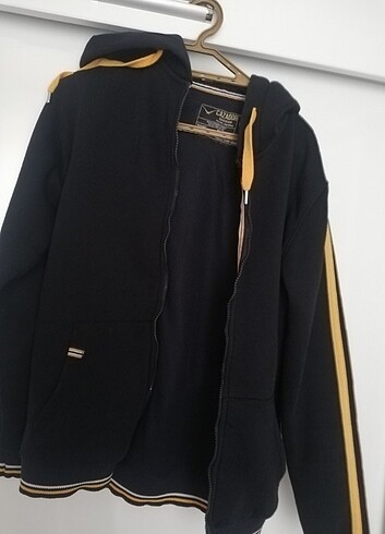 Cazador marka Sweatshirt Kapişonlu, fermuarlı, file astarlı, uni