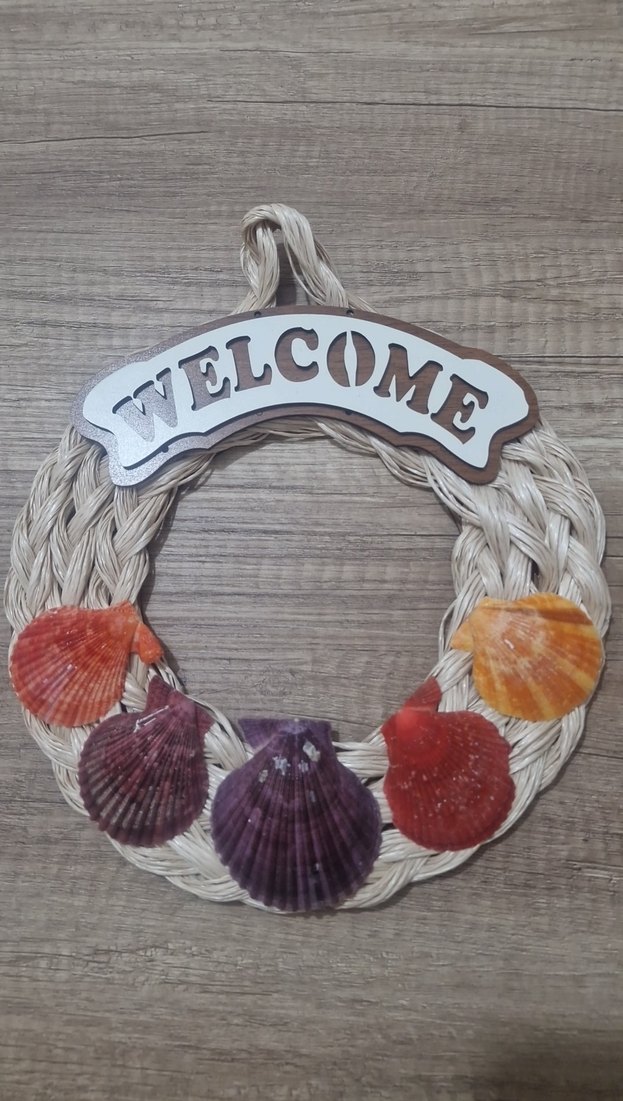 Renkli Deniz Kabuklu Welcome Kapı Süsü - Görsel 3