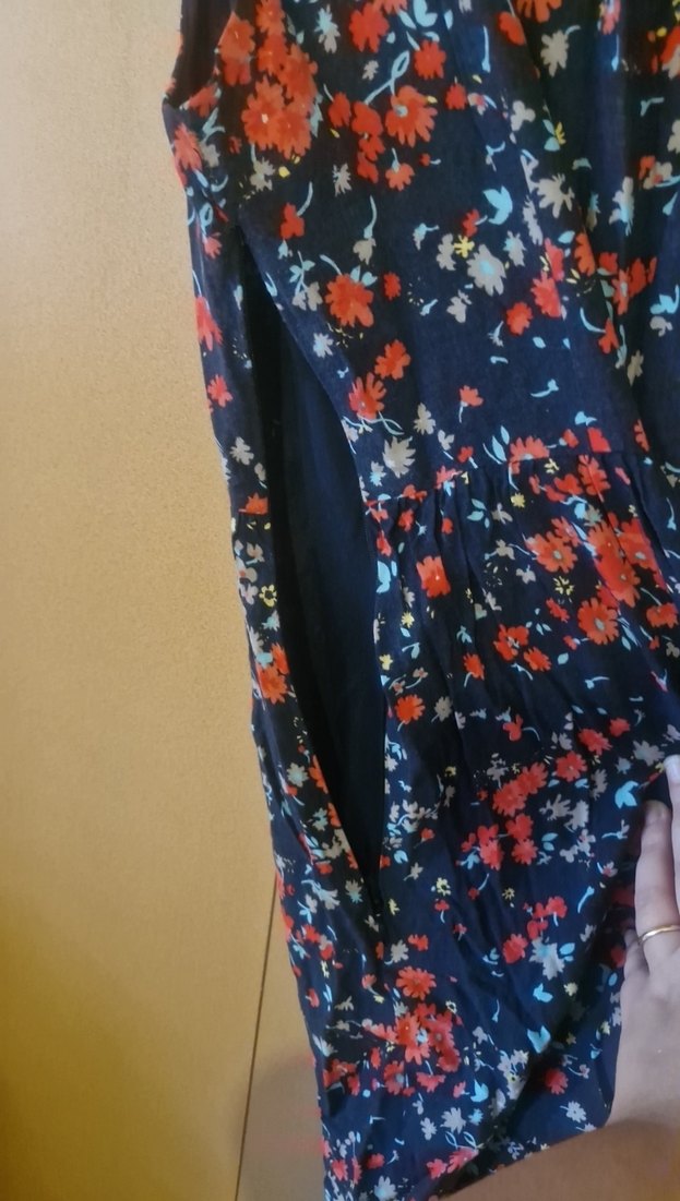 Kolsuz Kadın Elbise Çiçek Desenli - Görsel 3