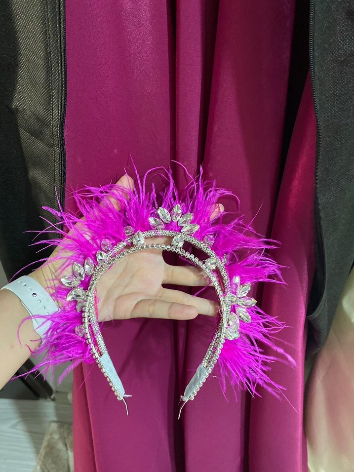 Parlak Kumaş Abiye Elbise - Görsel 4