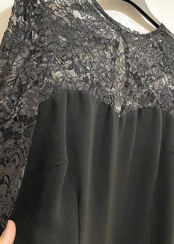 Dantel Detaylı Kalem Elbise - Görsel 4