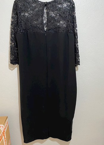 Dantel Detaylı Kalem Elbise - Görsel 2