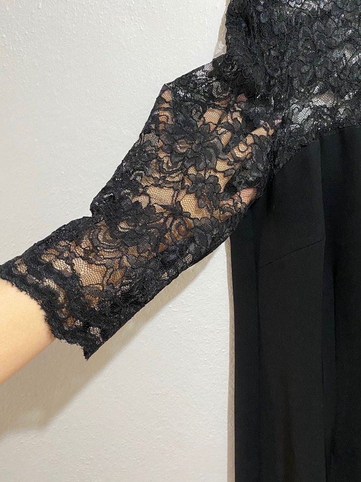 Dantel Detaylı Kalem Elbise - Görsel 3