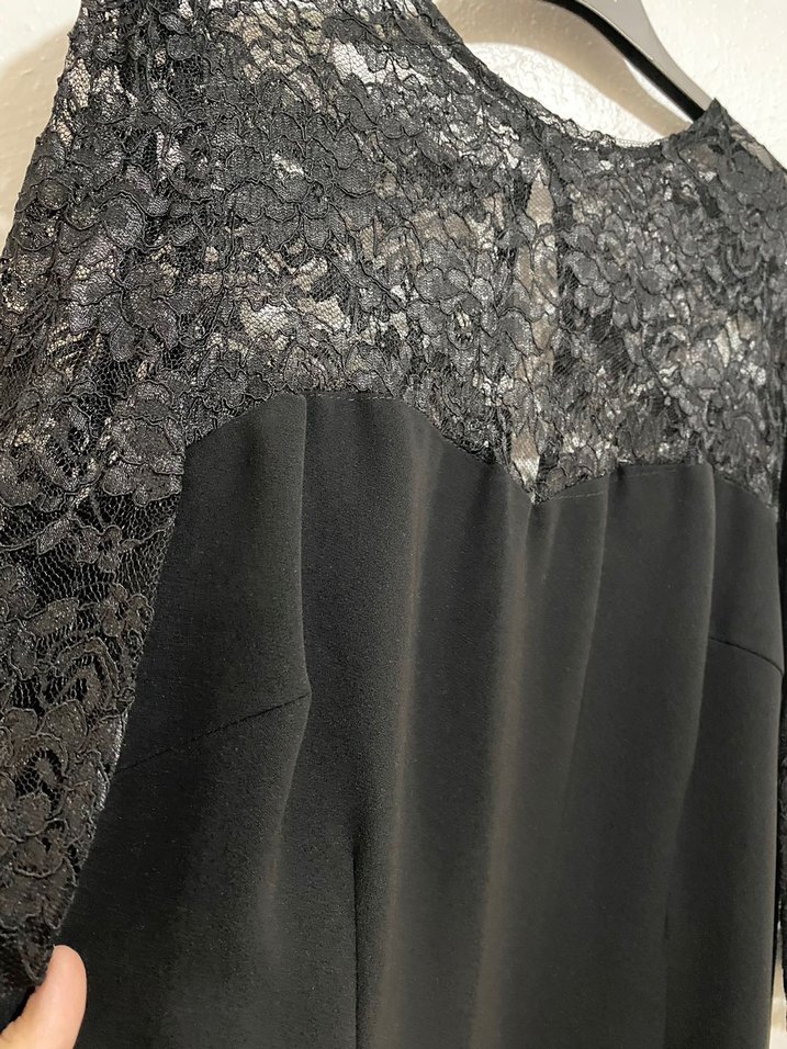 Dantel Detaylı Kalem Elbise - Görsel 4