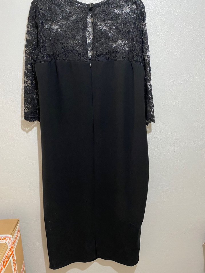 Dantel Detaylı Kalem Elbise - Görsel 2