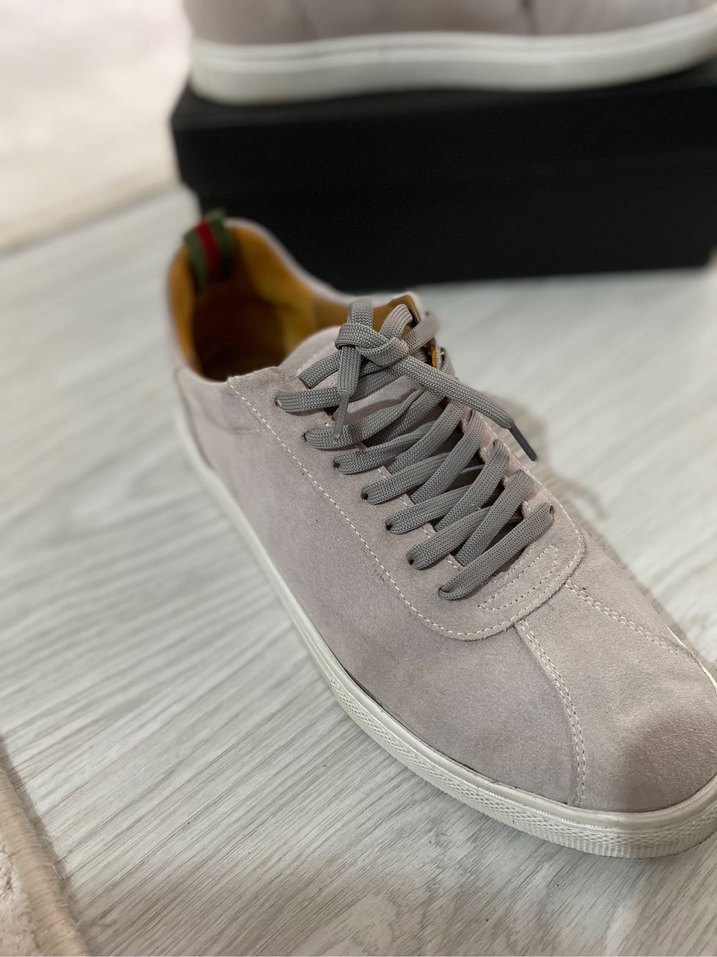 Gri Süet Günlük Ayakkabı - Görsel 2